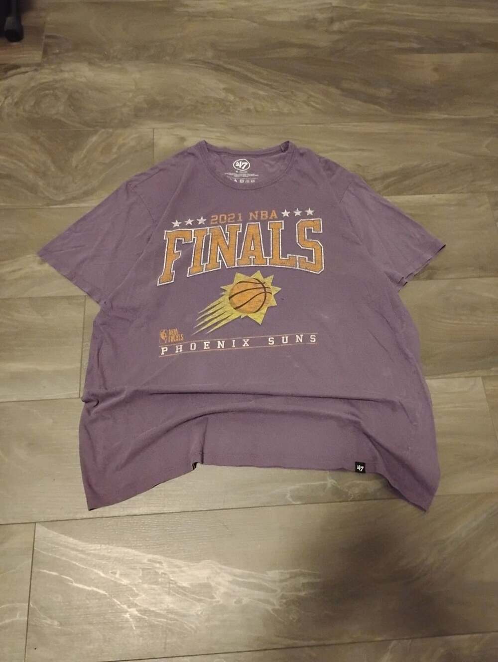 47 Phoenix Suns 2021 NBA Finals T-Shirt XL Purple